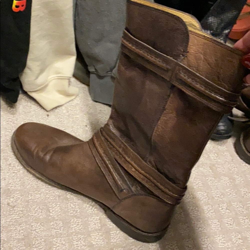 Brown Leather Frye Boots